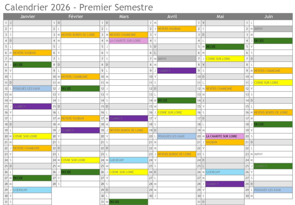 PERMANENCES 2026 1er semestre
